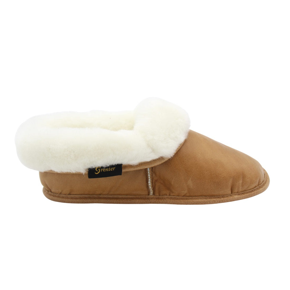 Fourrures Grenier Sheepskin Leather Slipper for Men & Women