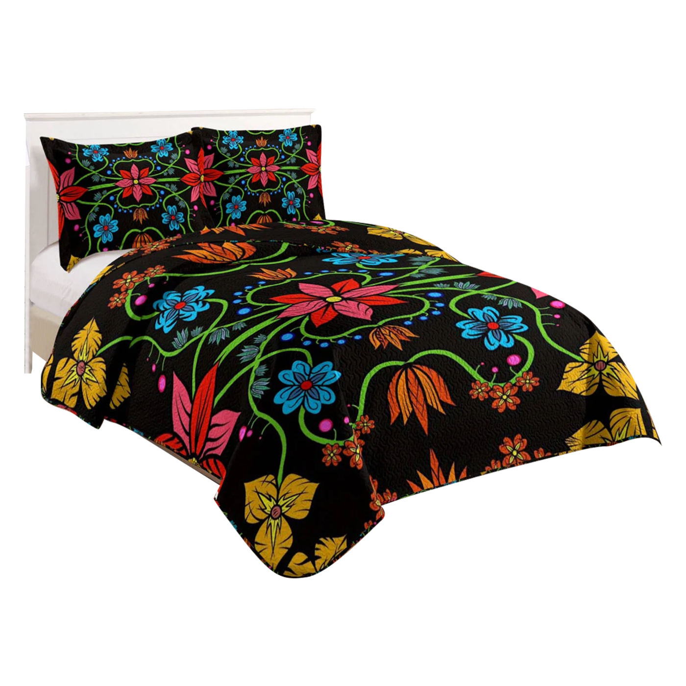 Indigenous Art CLEARANCE Floral Sherpa Comforter Set