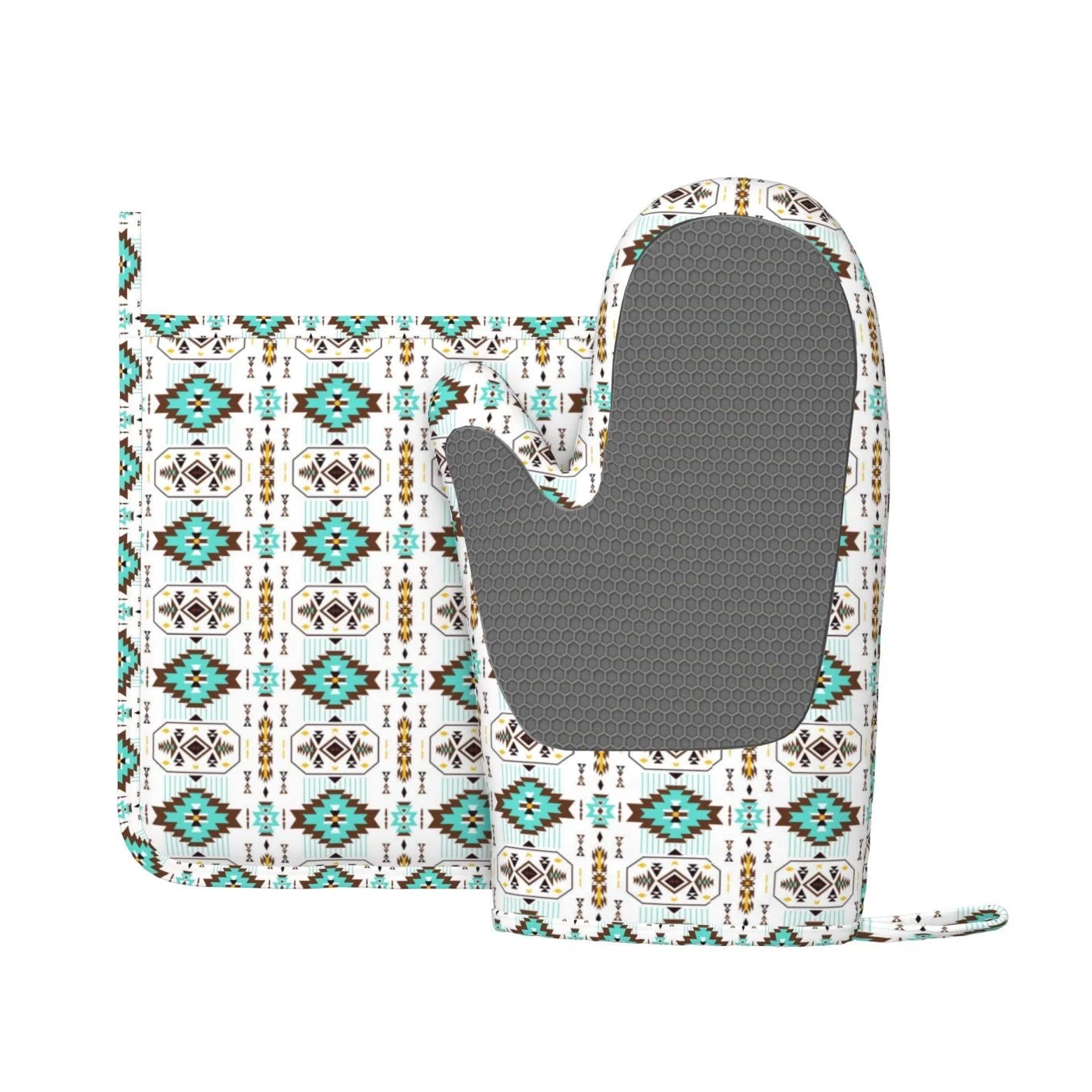 Indigenous Art Oven Mitt Set