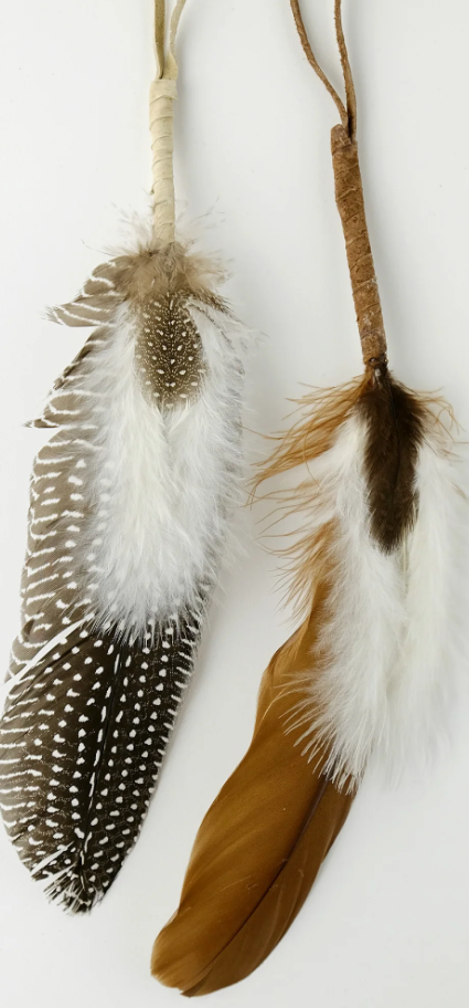 White Sage, Wildflower with feather Smudge Bundle