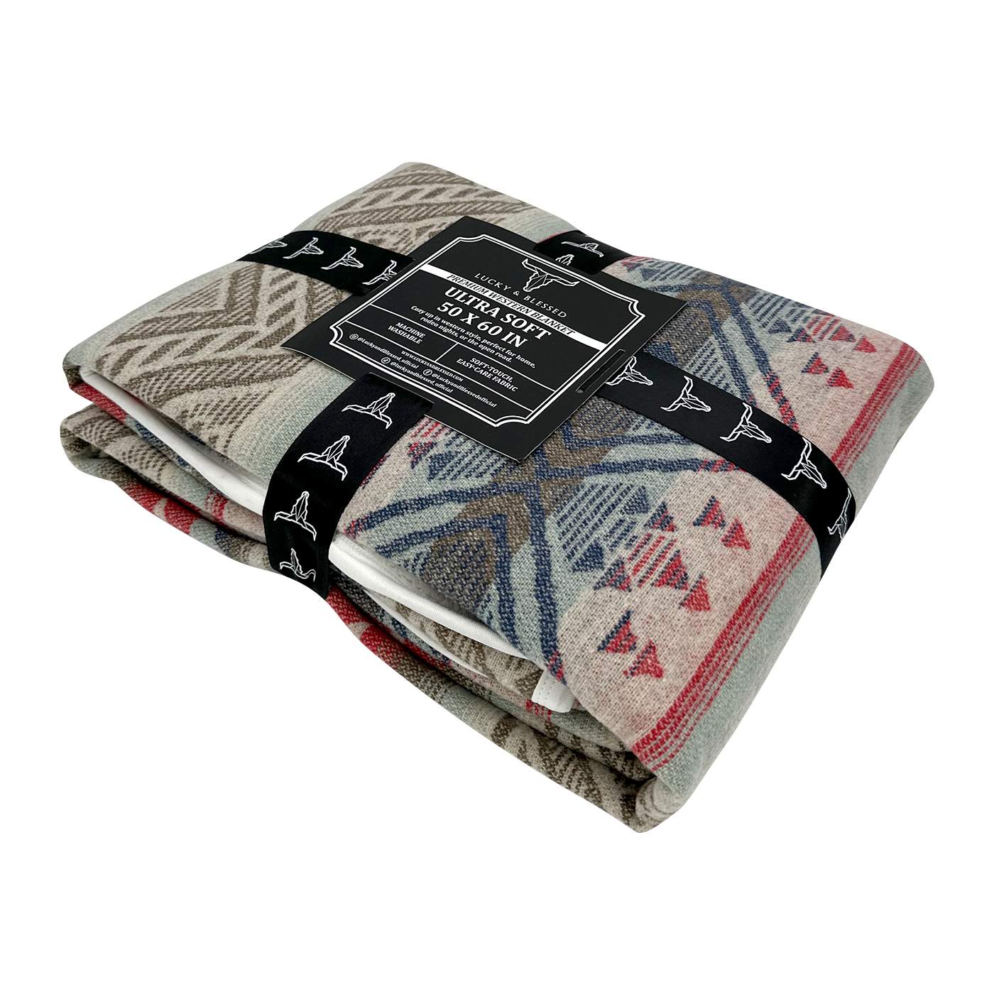 Aztec Sherpa Throw Blanket