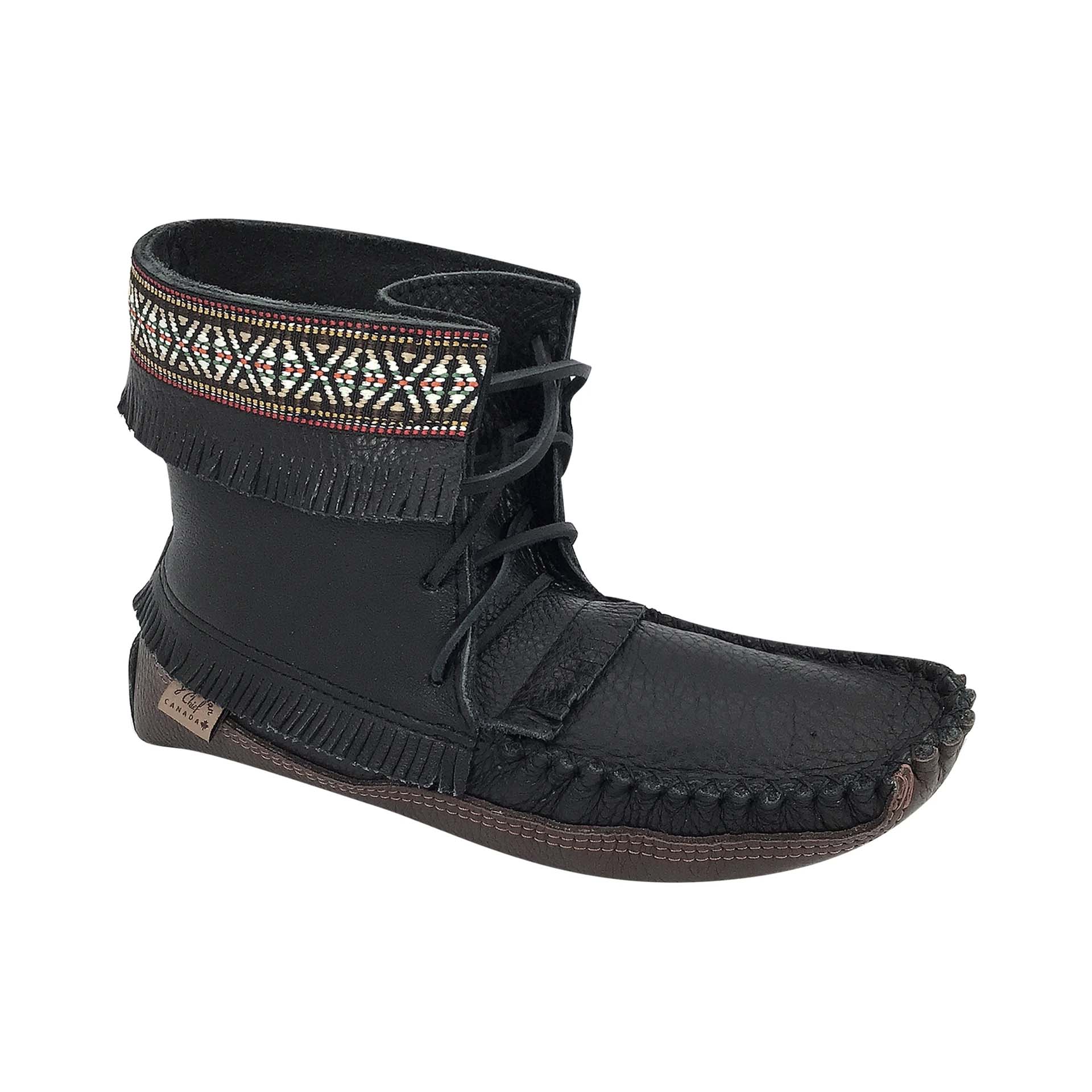 Men's Earthing Moccasin Boots Black (Final Clearance)