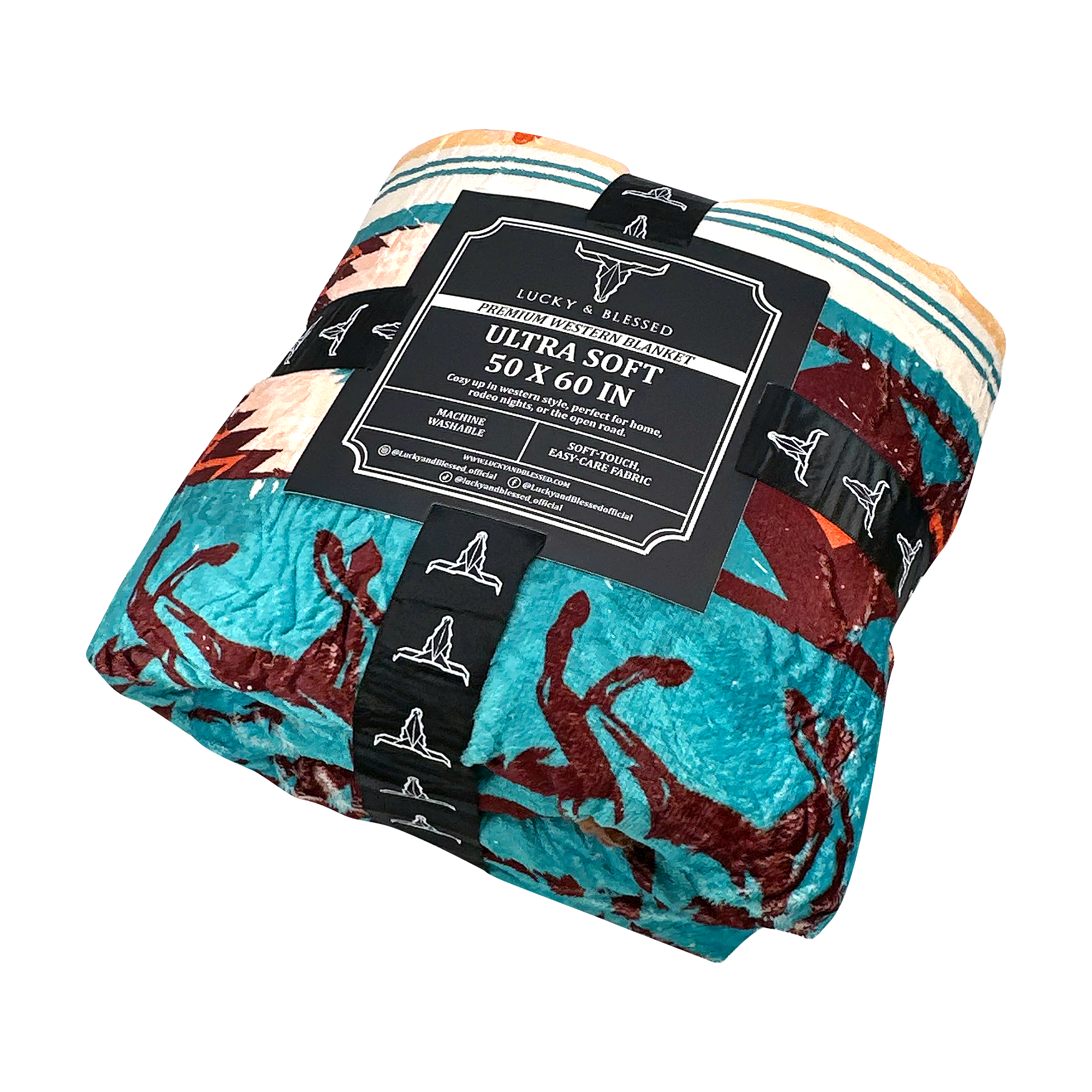 Aztec Sherpa Throw Blanket