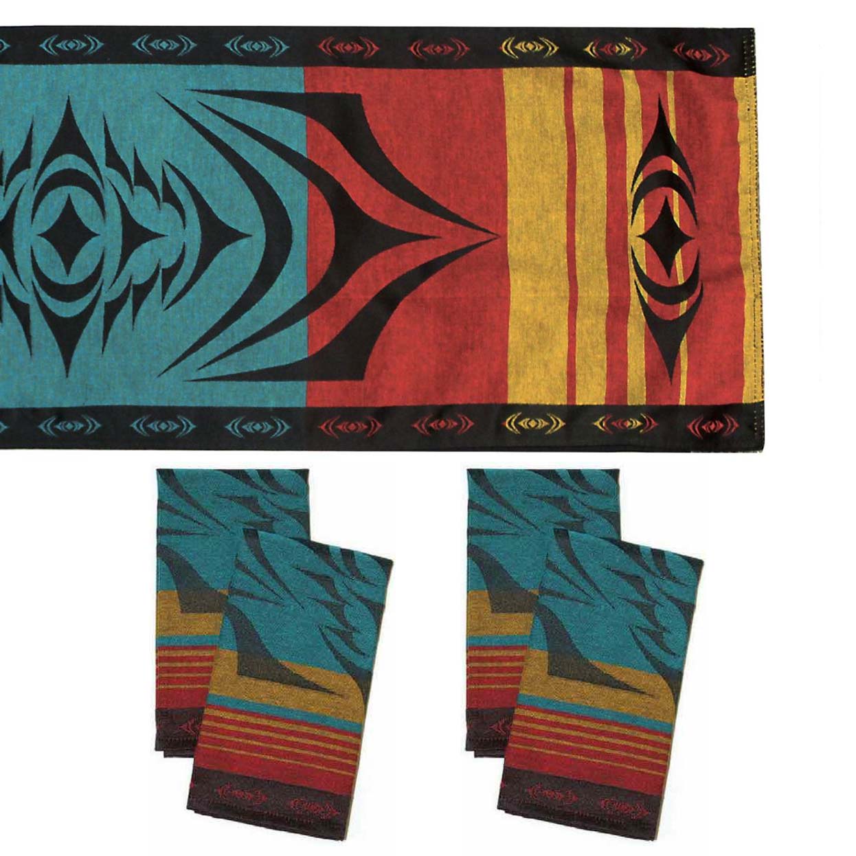 Indigenous Art Table Runner & Napkins Sets