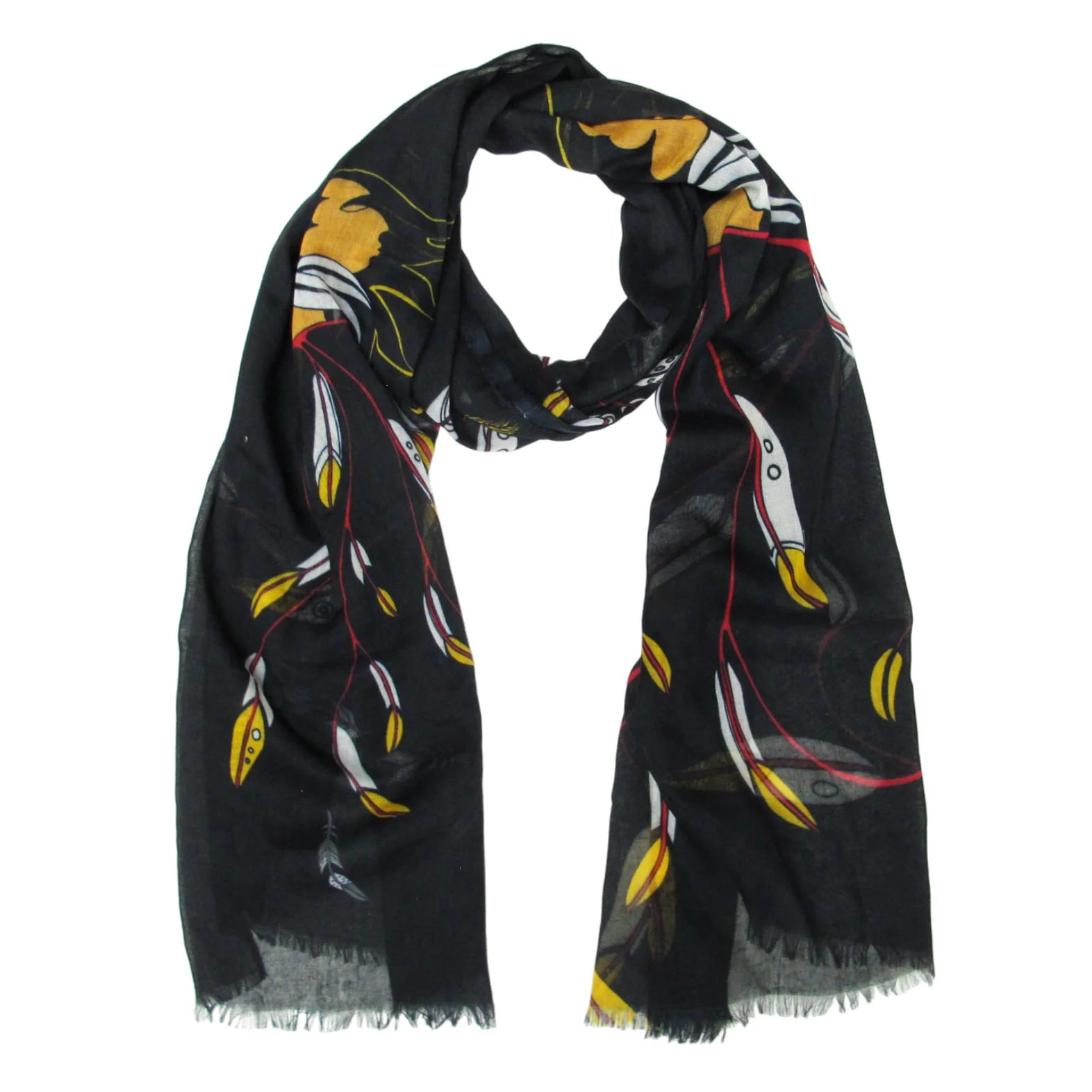 Native American Art Eco-Scarves by Maxine Noel