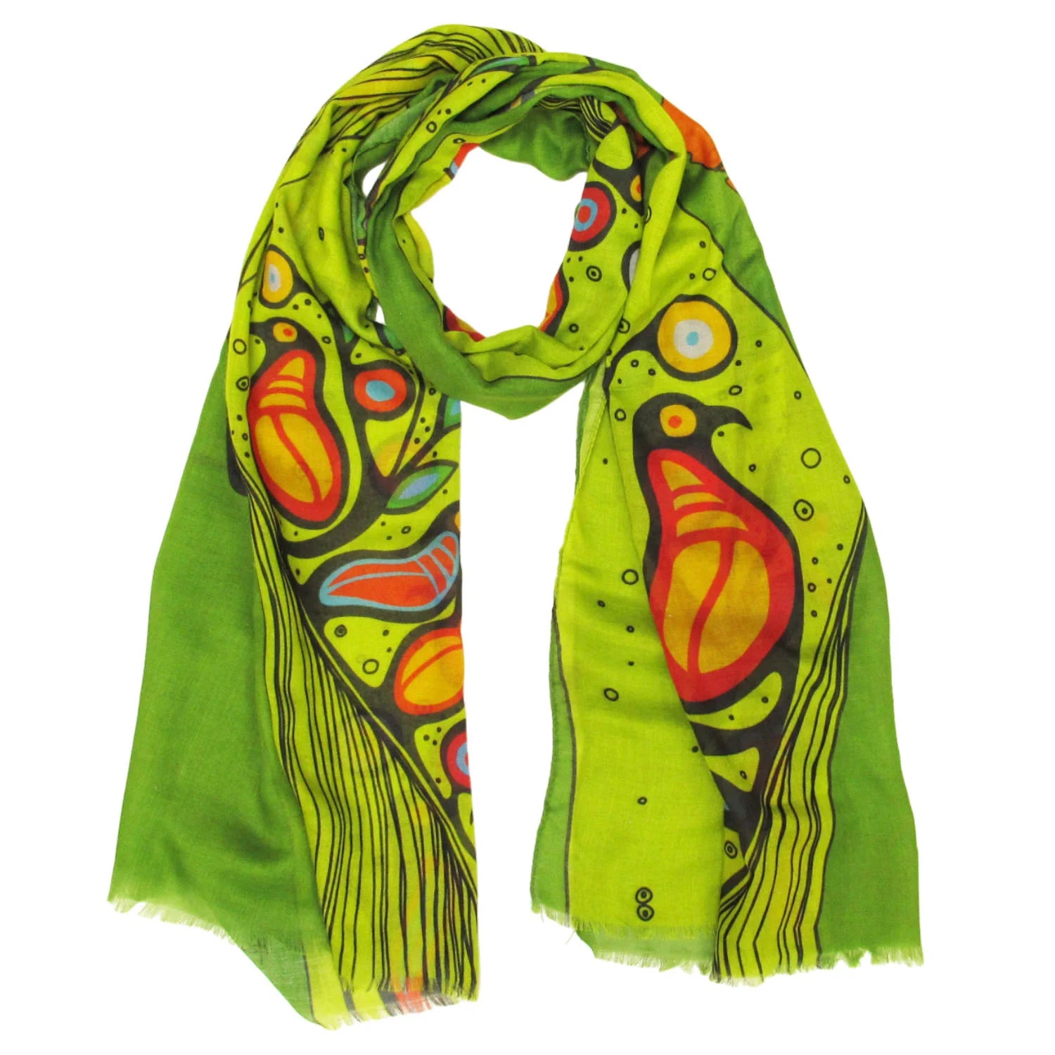 Native American Art Eco-Scarves by Maxine Noel
