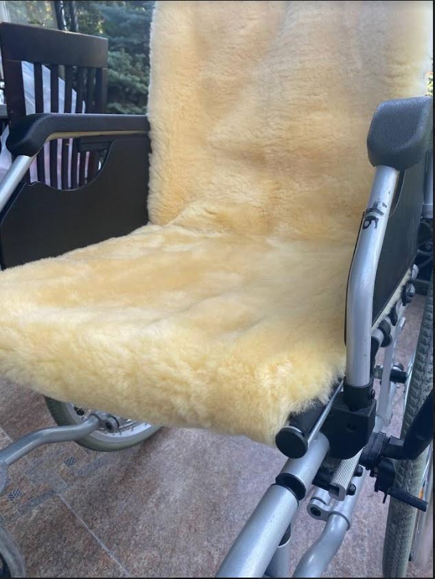 Sheepskin Wheelchair Cover