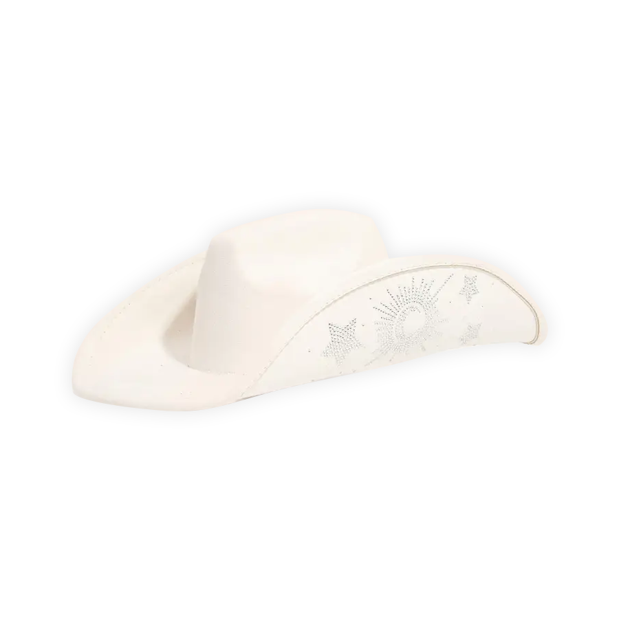 Rhinestone Embroidered Western Cowboy Hat