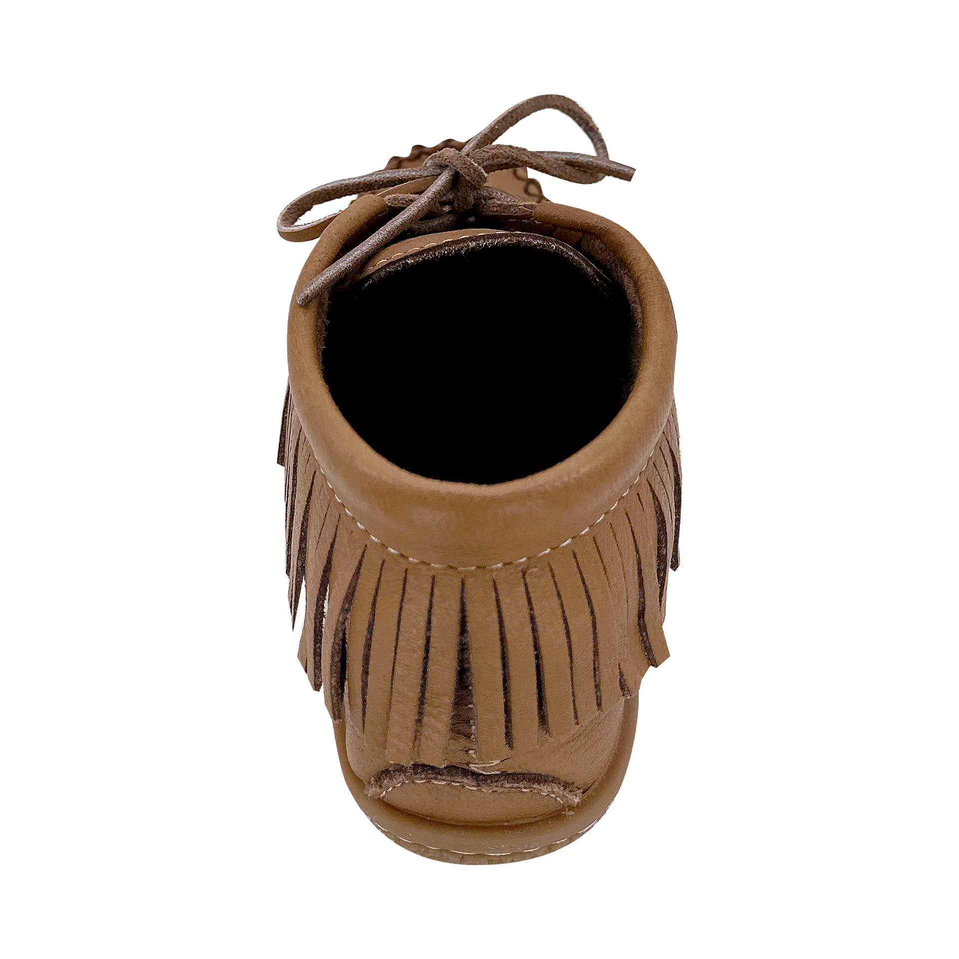 Women's Fringed Embroidered Earthing Moccasin Shoes with Copper Rivet