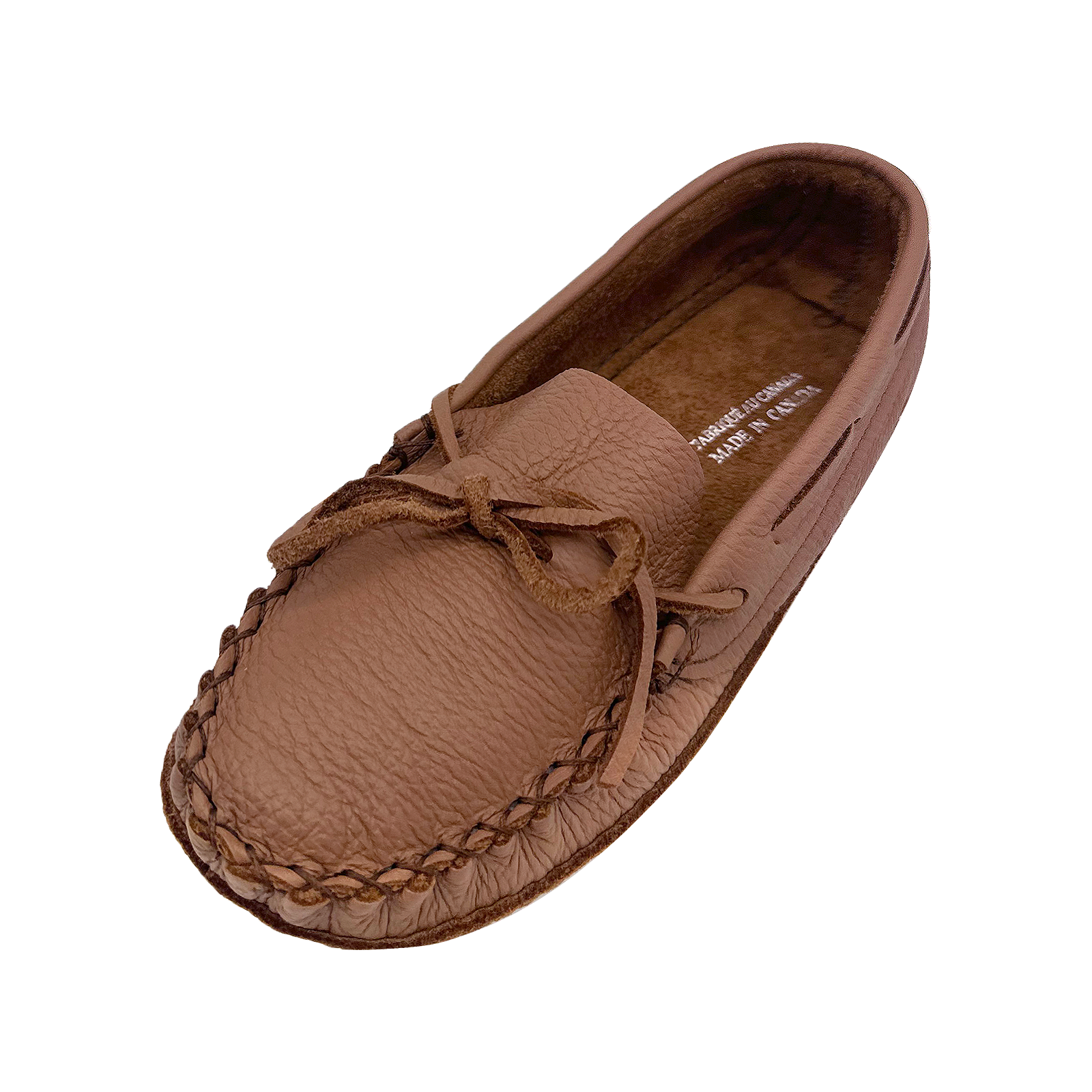 Women's Maple Wide Leather Moccasins