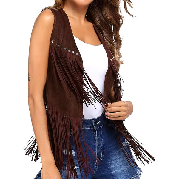 womens-western-vest-brown- womens-western-vest-brown-