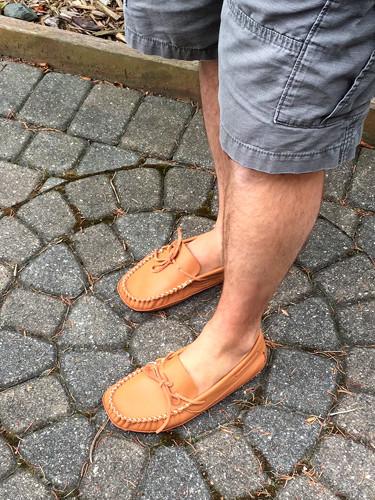 Men's Wide Leather Moccasins