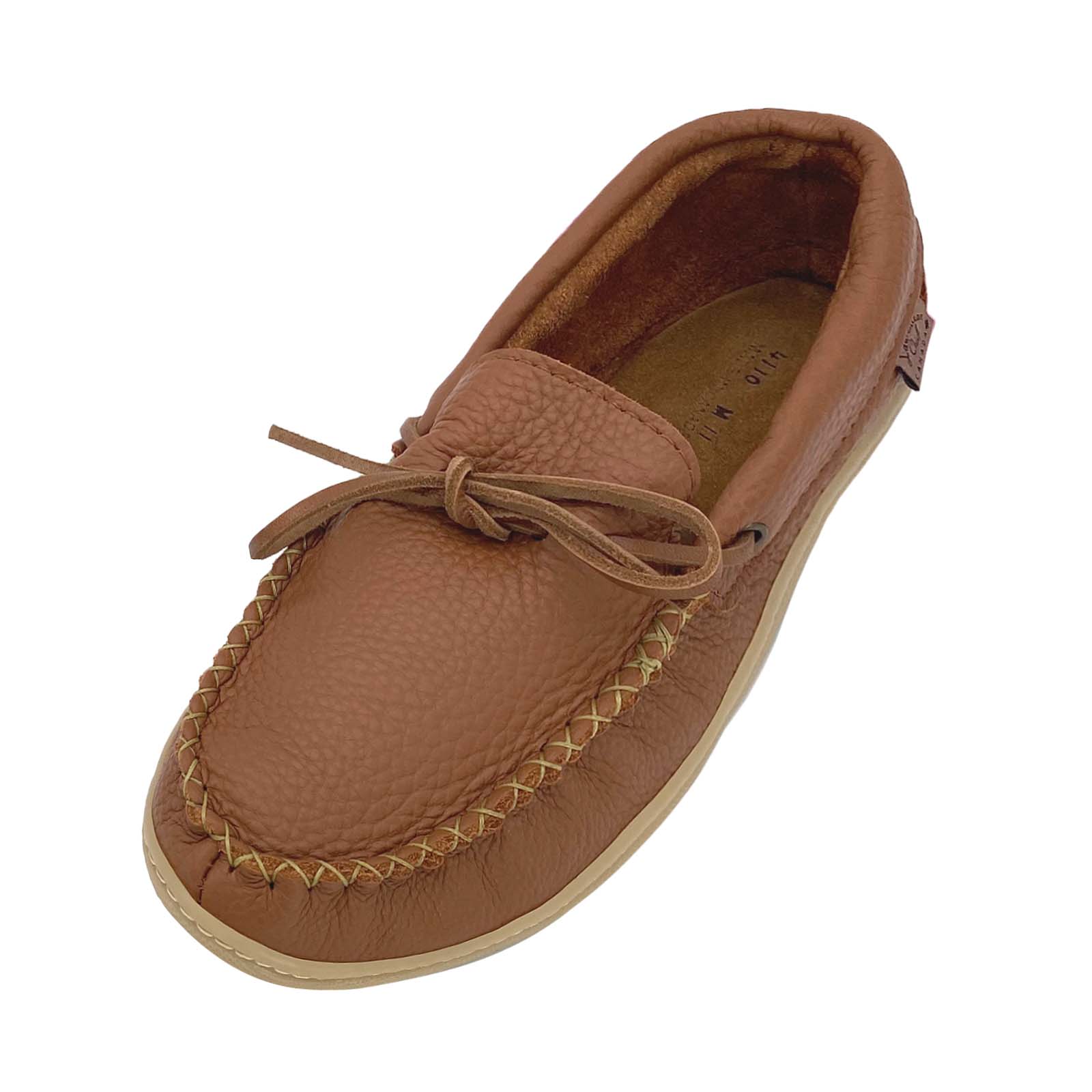 Men's Chestnut Leather Moccasin Shoes