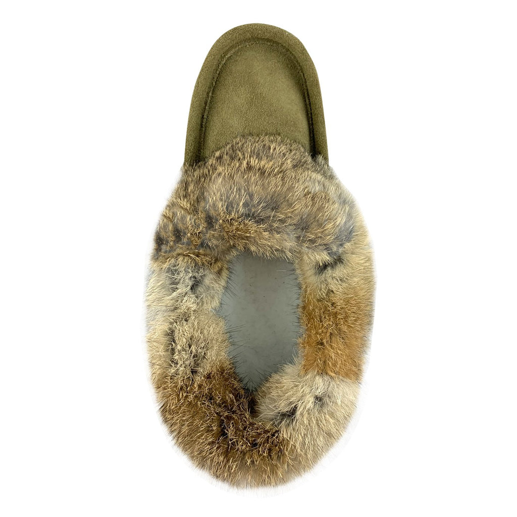Men s Rabbit Fur Trim Moccasin Slippers Handmade From Genuine Suede men-s-rabbit-fur-trim-moccasin-slippers-handmade-from-genuine-suede