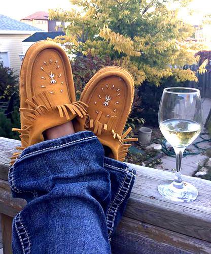 Women's Suede Fringed Lined Moccasins