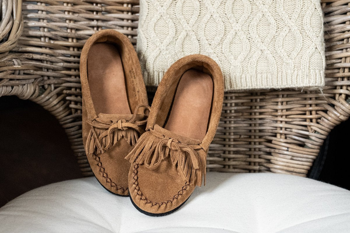 Women's Fringed Moccasin Shoes