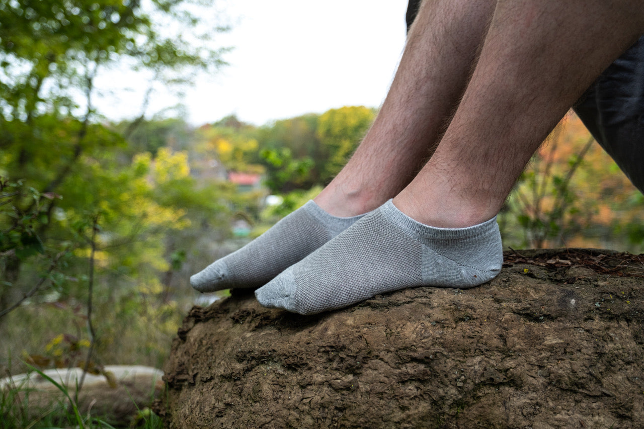 Earthing Socks No Show Conductive Silver for Men and Women