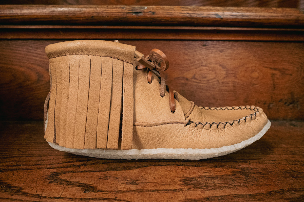 Women's Fringed Ankle Moccasin Boots