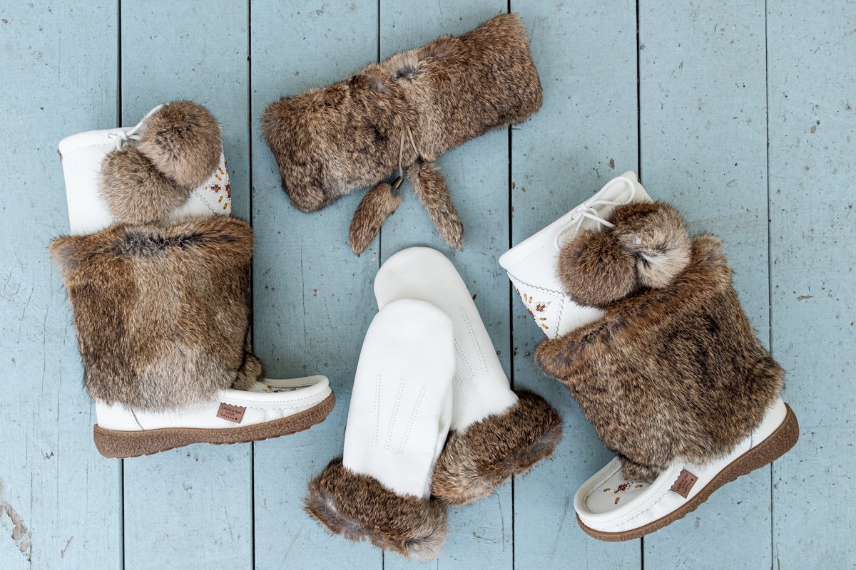 Women's Mukluk Winter Boots Handmade from Genuine Leather