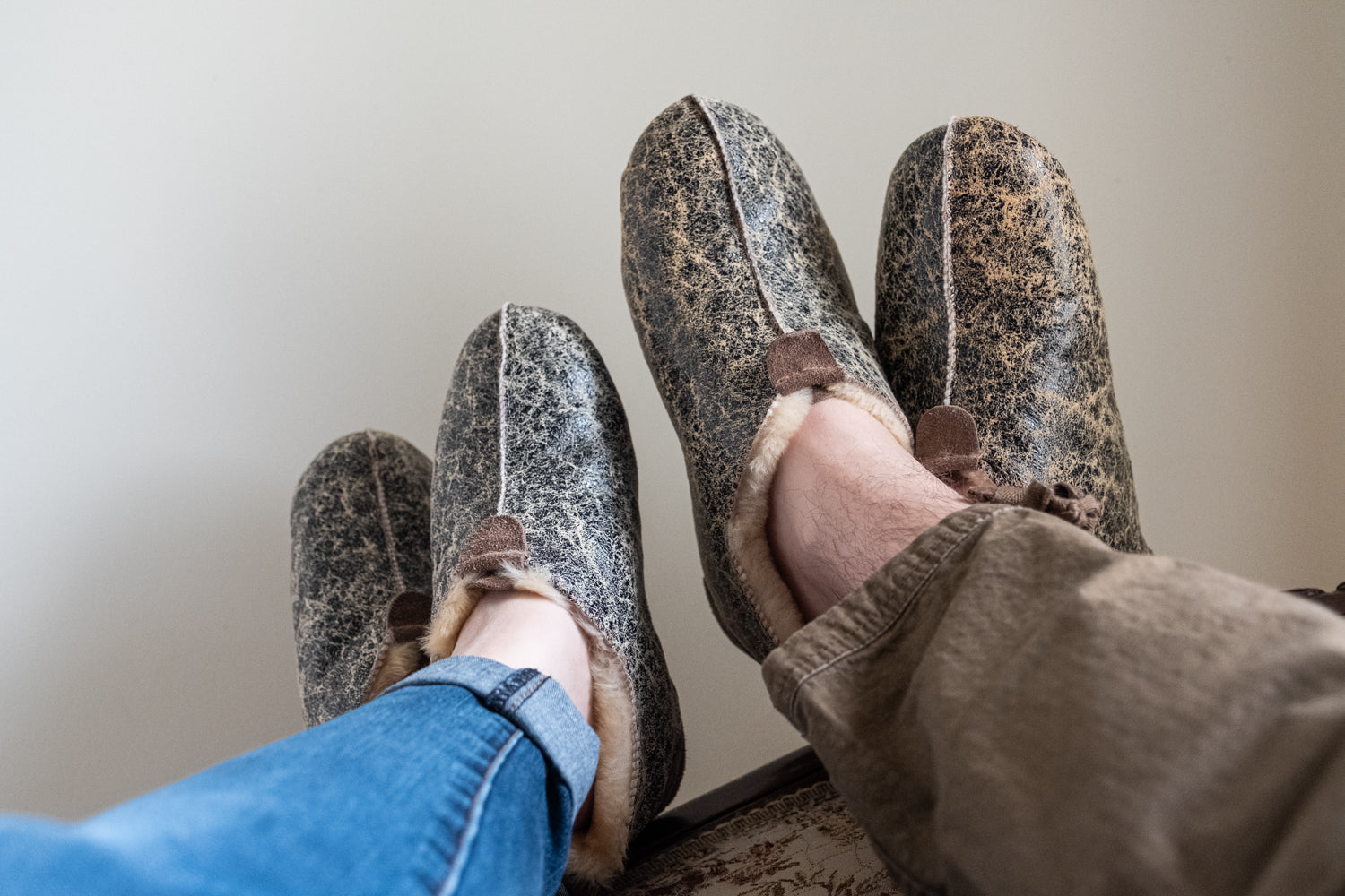 Chuni Sheepskin Slippers for Men & Women - Size 41, 45, 46 Only