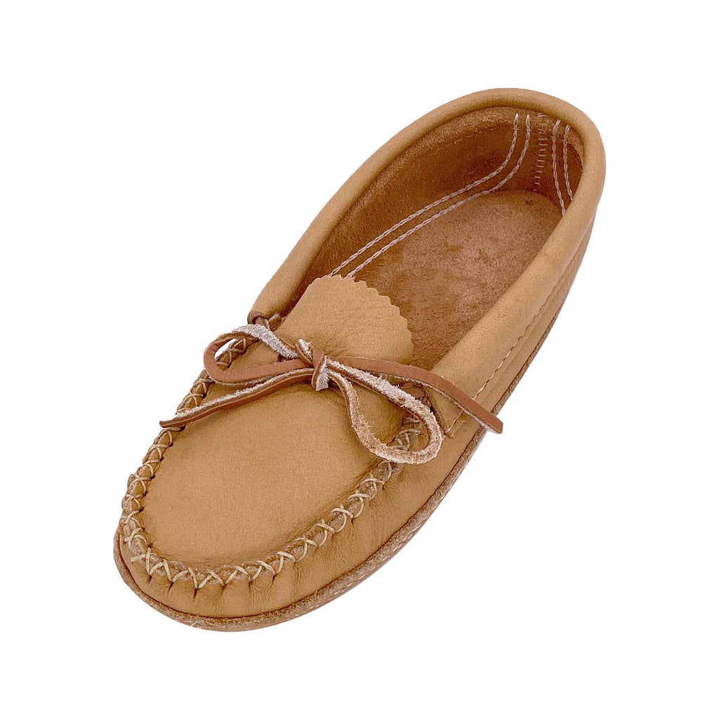 Women's Bastien Soft-Sole Genuine Moose Hide Leather Moccasin Slippers