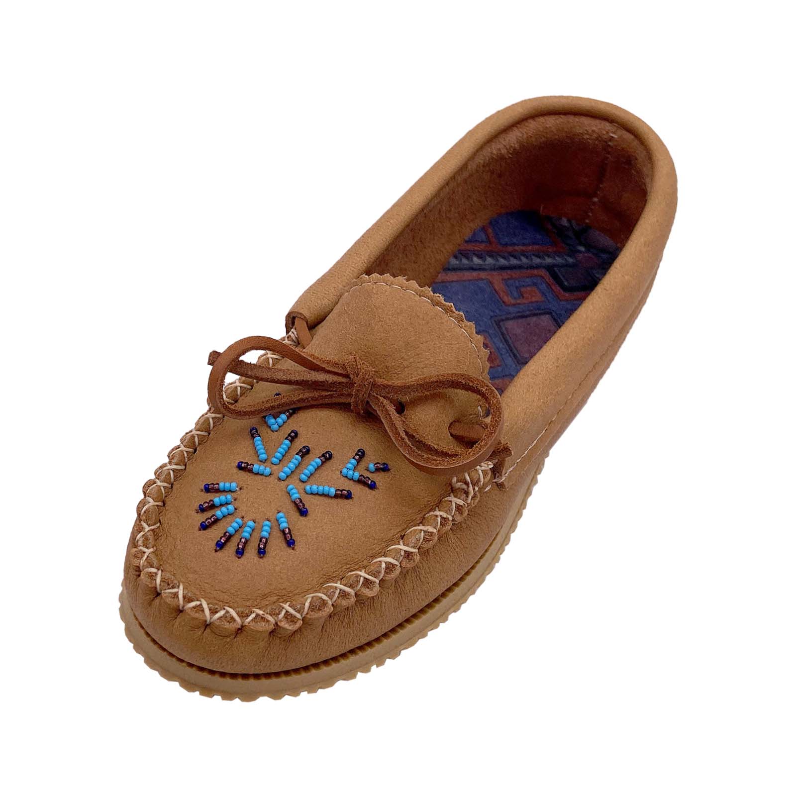 Women's Beaded Leather Moccasin Shoes