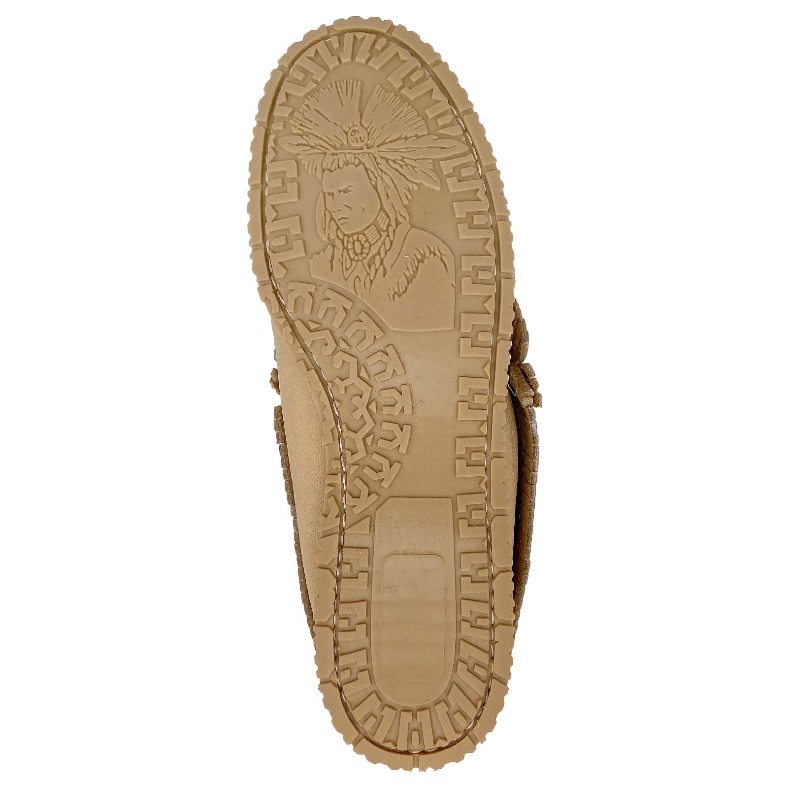 Womens Traditional Native American Style Fringed Ankle Moccasins Shoes