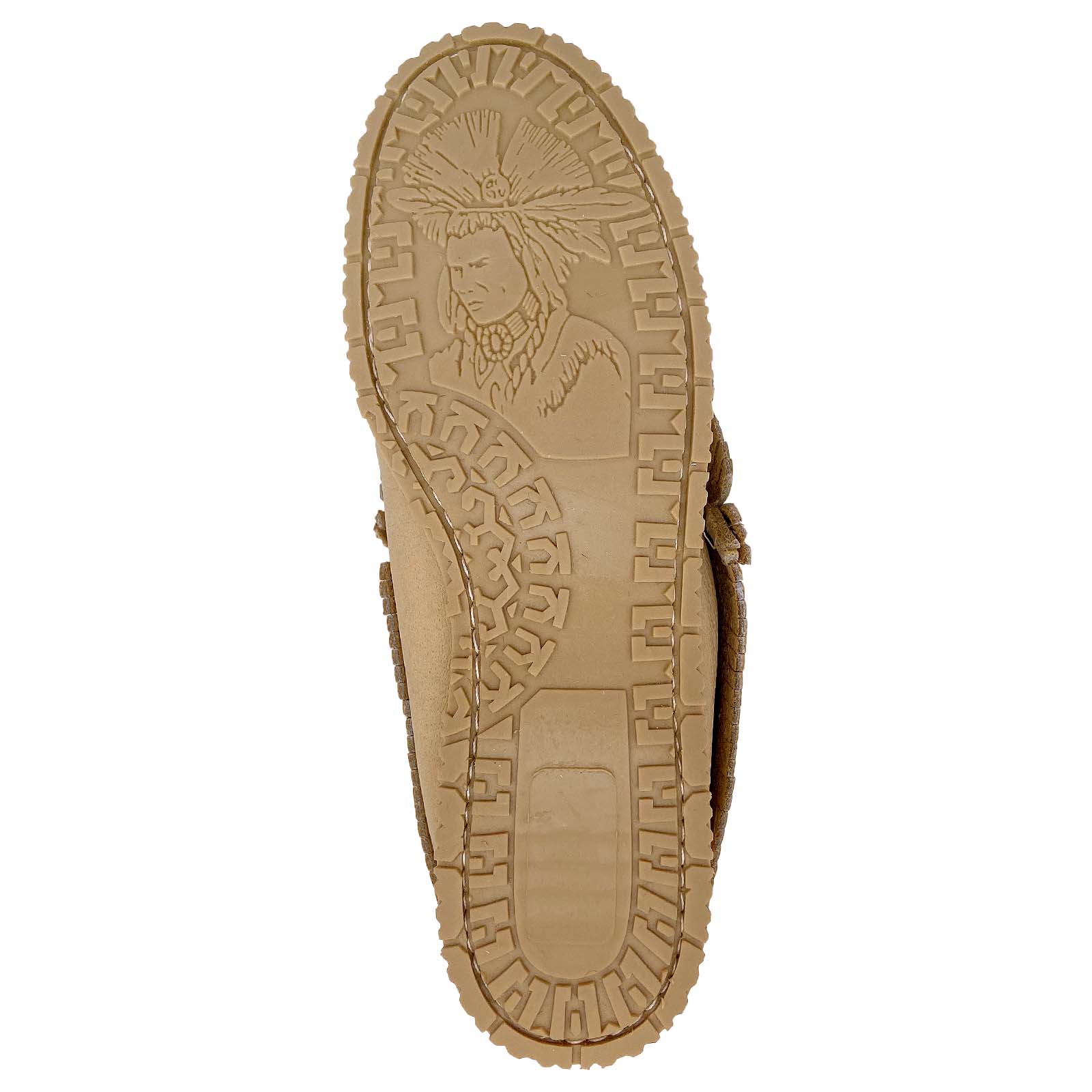 Women's Beaded Moose Hide Leather Moccasin Shoes