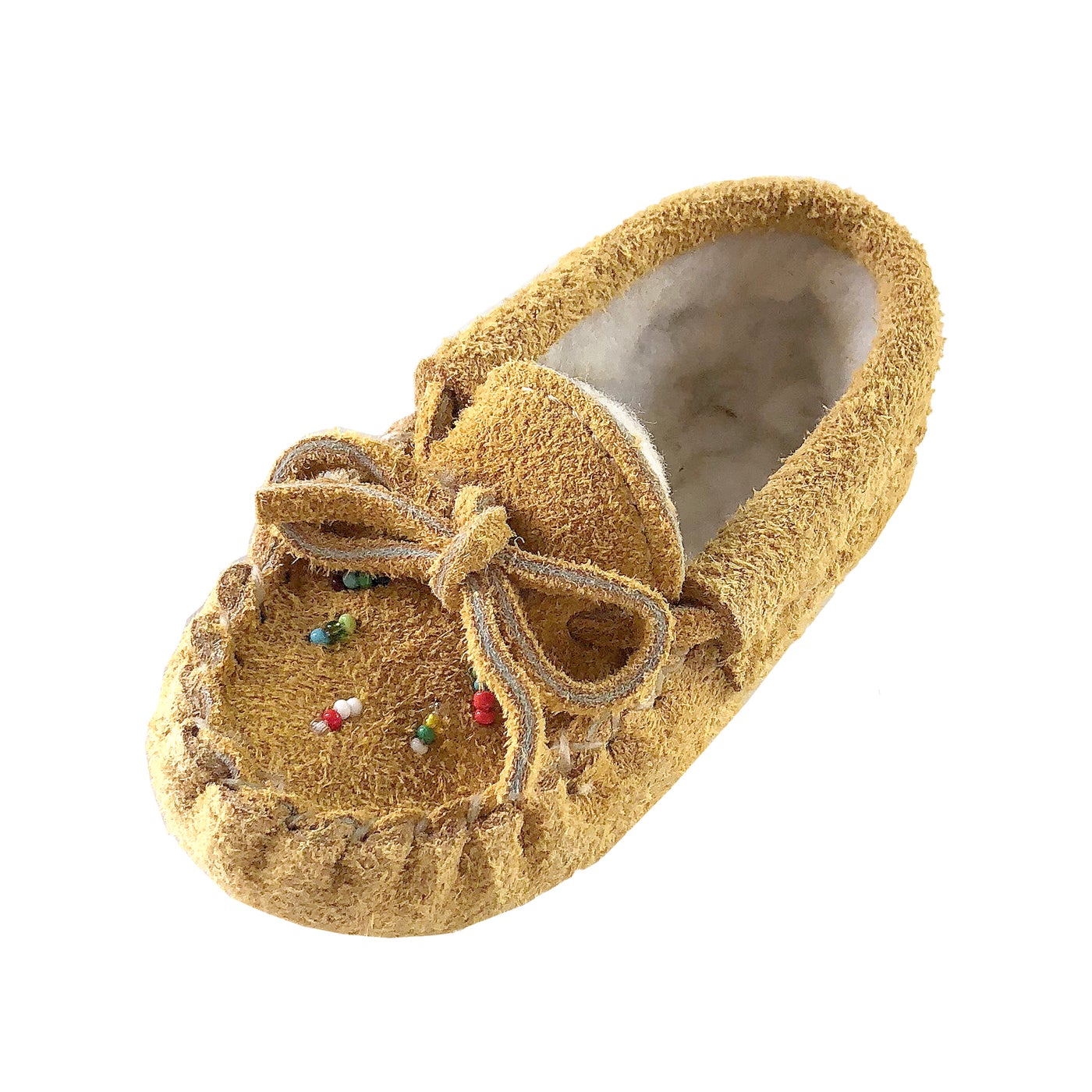 Baby, Child and Youth Suede Beaded Moccasins