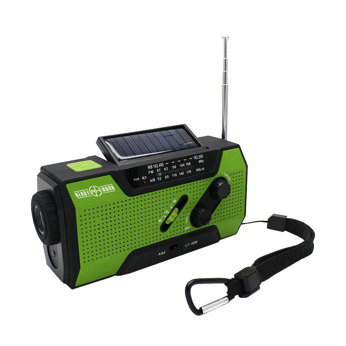 Solar Flashlight & AM/FM/Weather Radio with Hand Crank