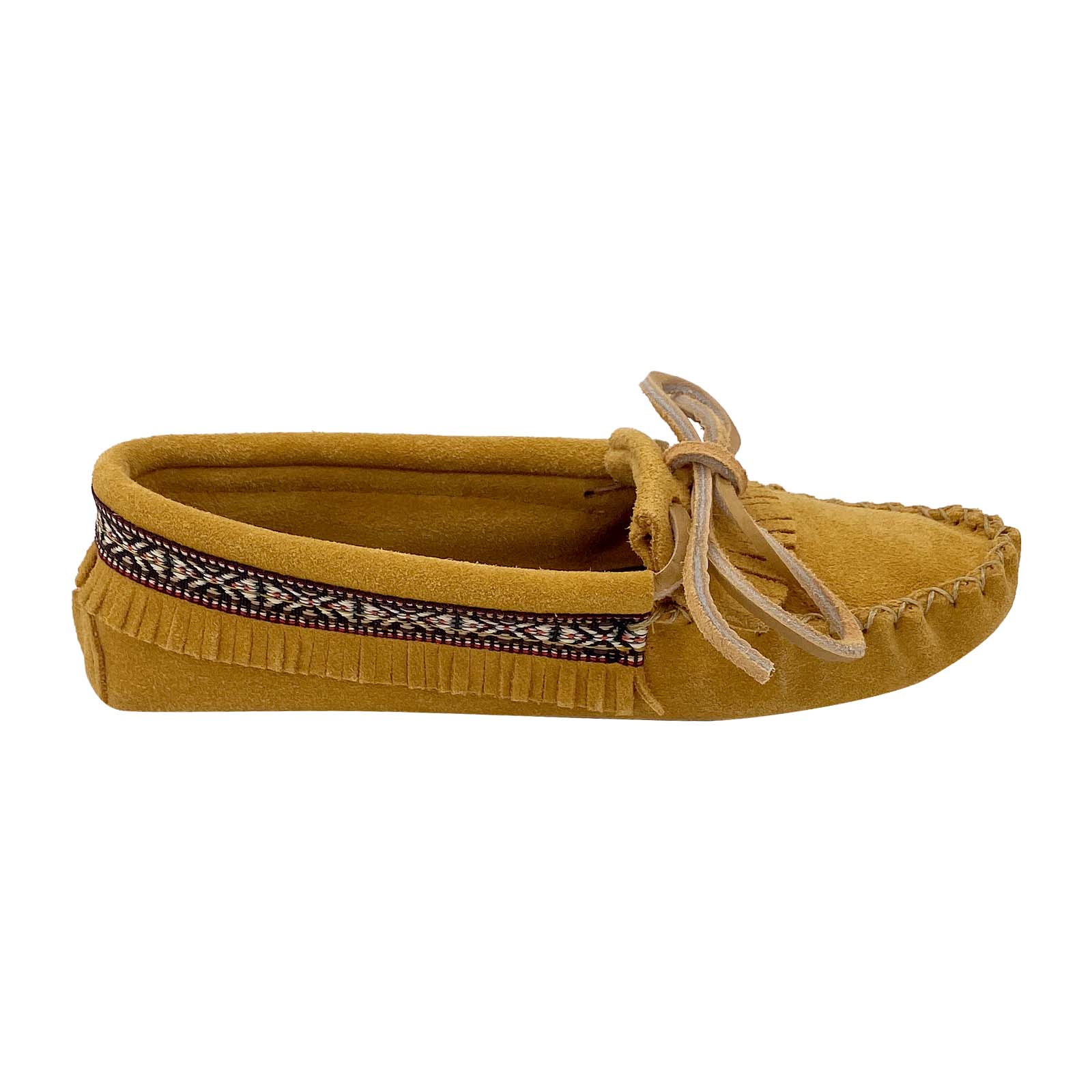 Women's Soft Sole Suede Fringed Moccasins