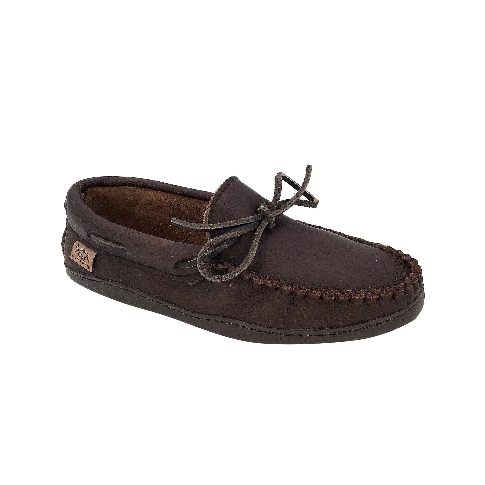 Men's Earthing Moccasin Shoes with Copper Rivet Rubber Soles