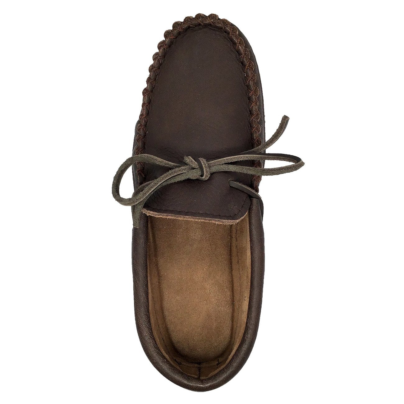 Men's Earthing Moccasin Shoes with Copper Rivet Rubber Soles