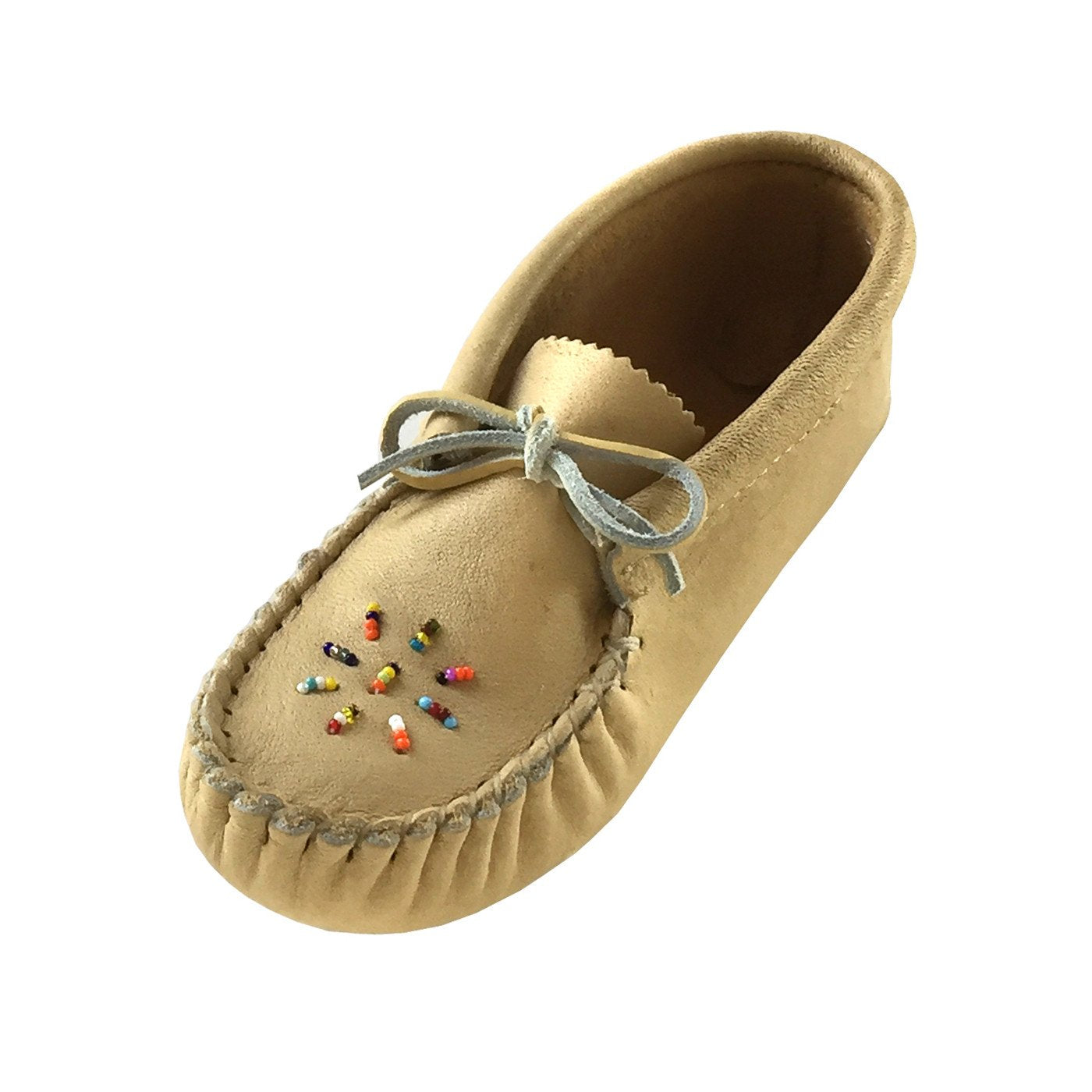 Baby, Children and Youth Moose Hide Leather Beaded Moccasins