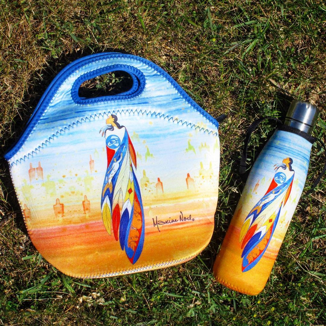 Native American Art Water Bottle