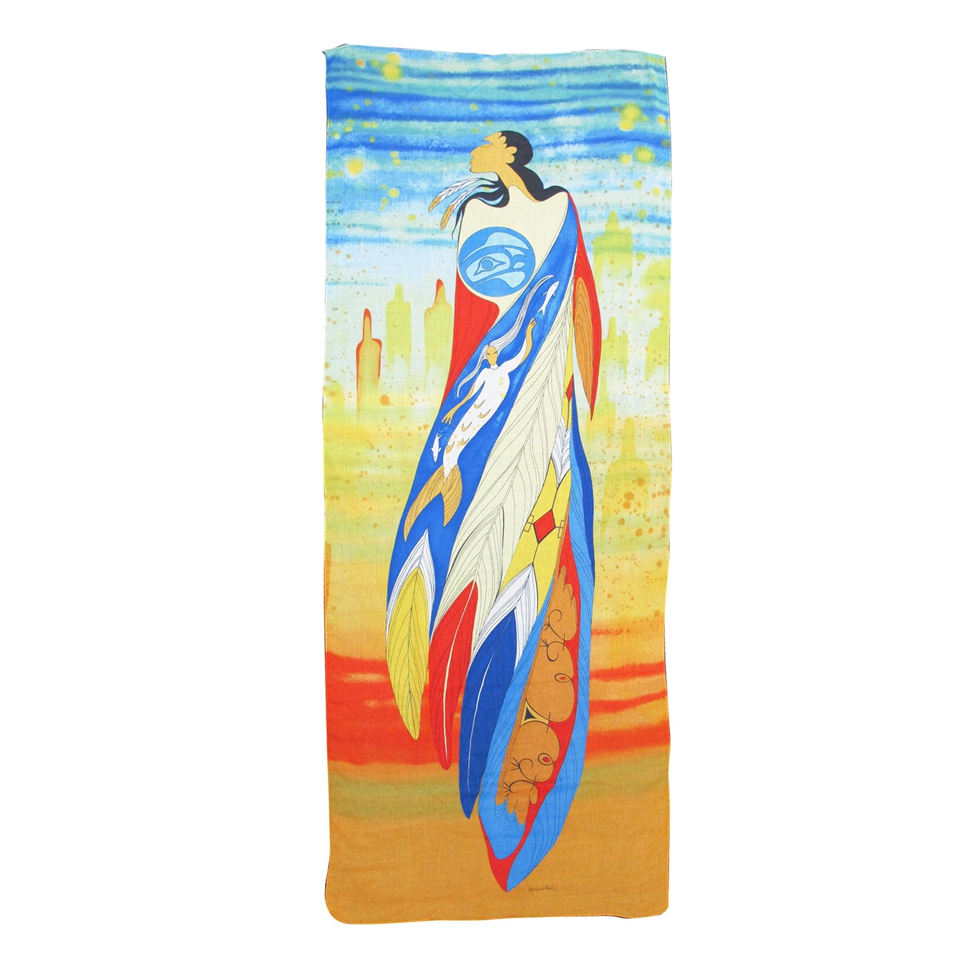 Native American Art Eco-Scarves by Maxine Noel