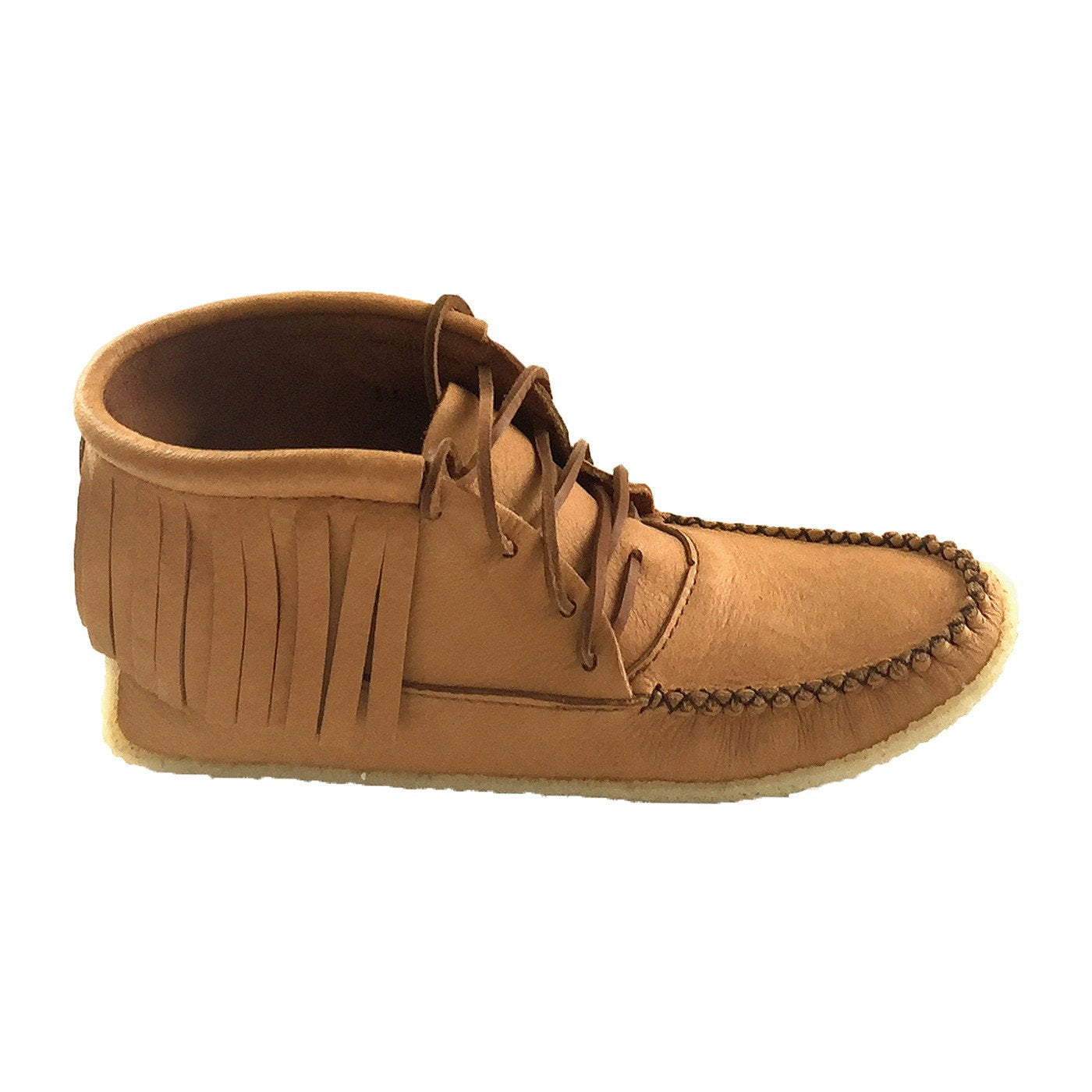 Men's Fringed Ankle Moccasin Boots