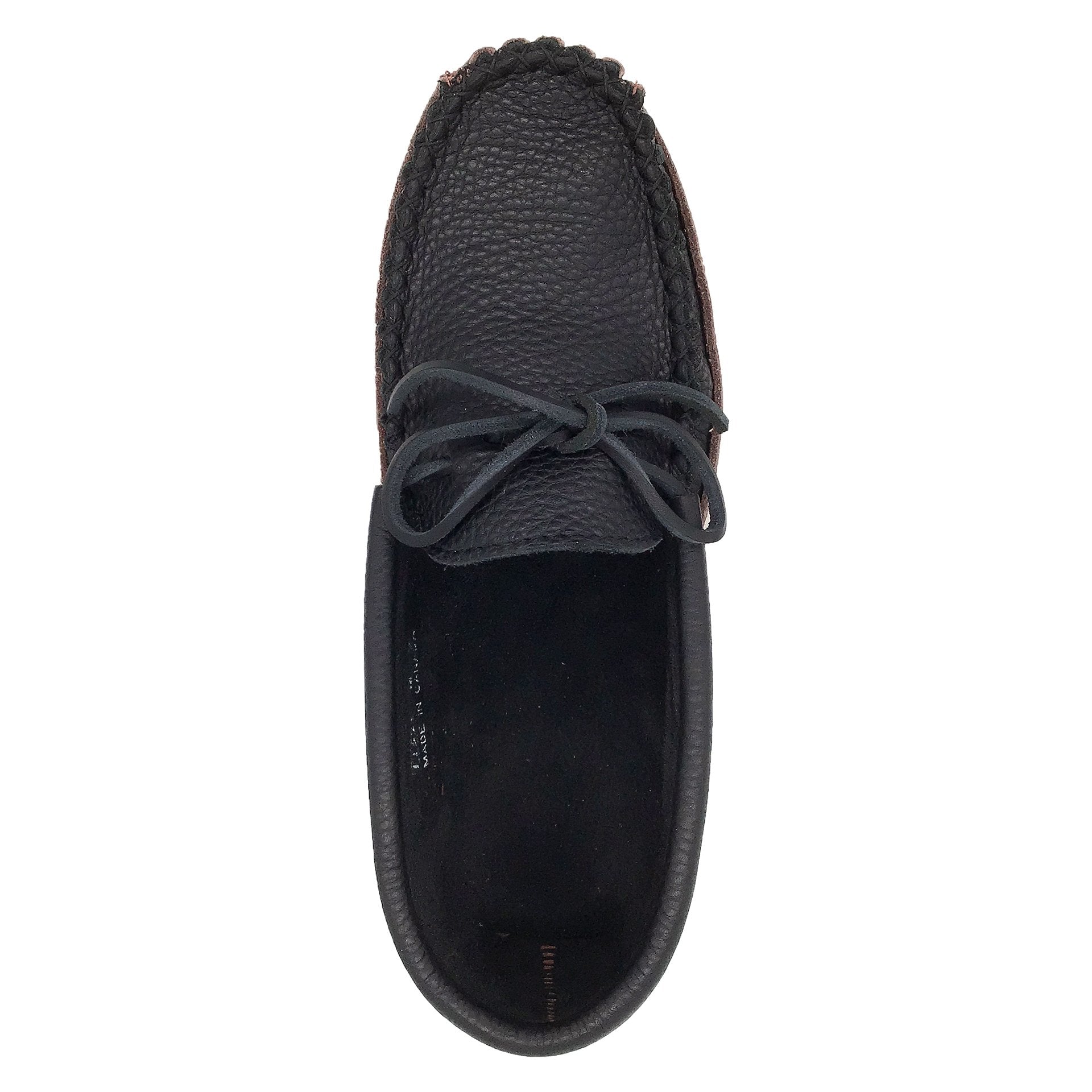 Men's Earthing Moccasins Black Leather (Final Clearance 14 ONLY)