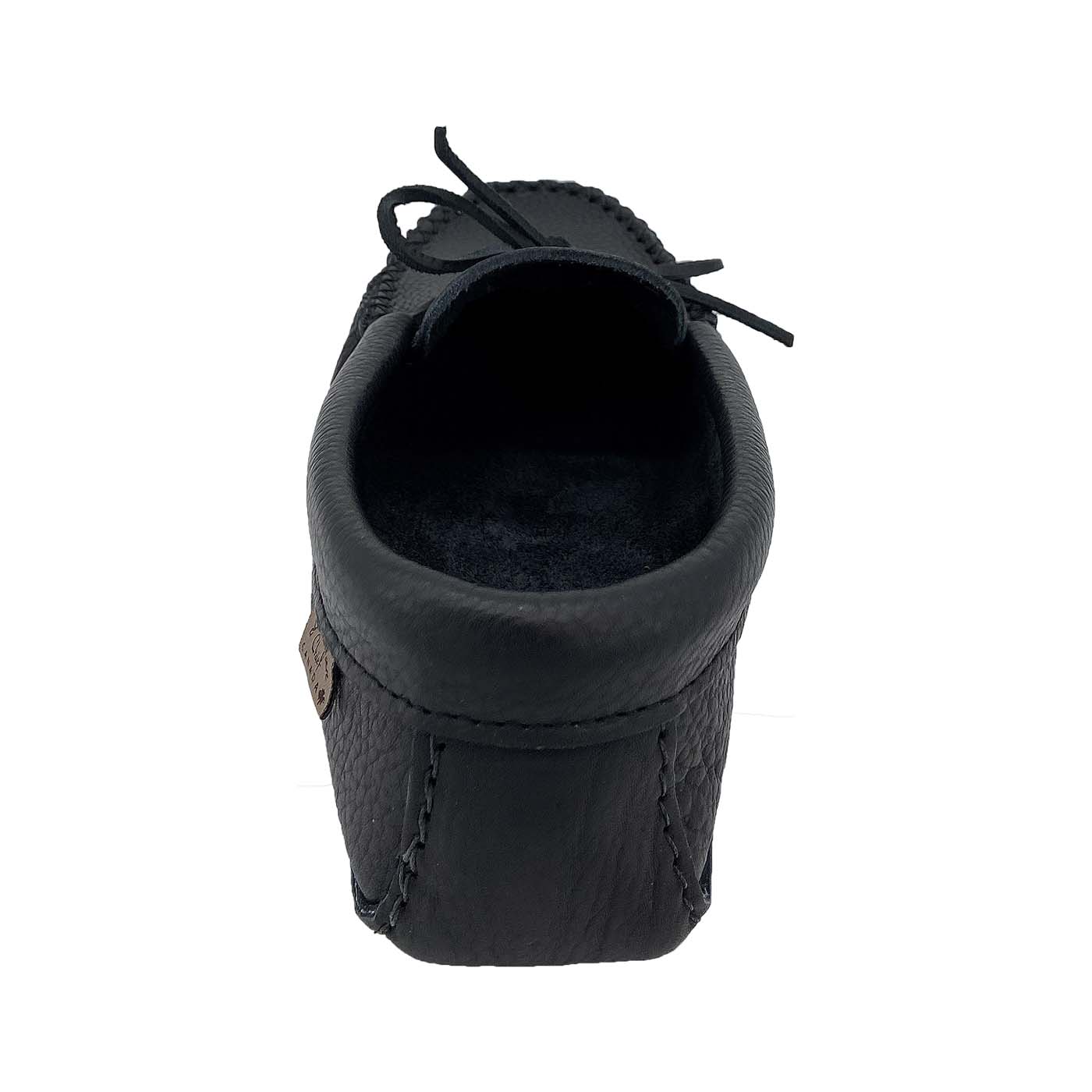 Men's Black Leather Moccasins