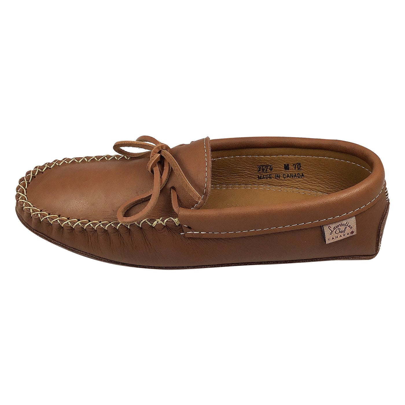 Men's Moose Hide Double Leather Moccasins