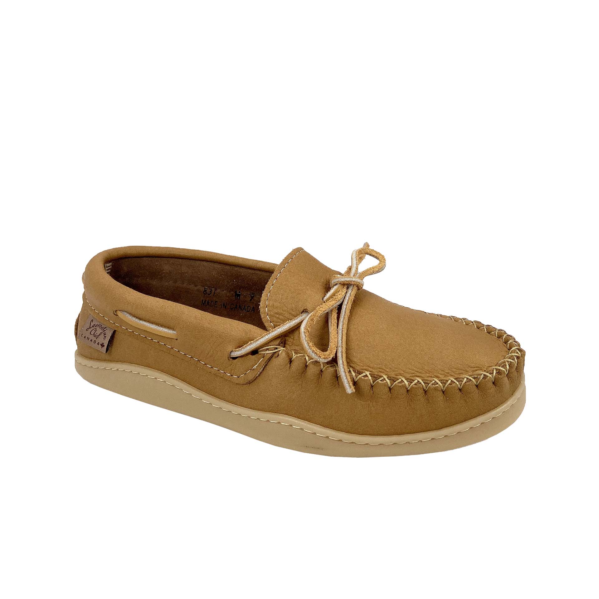 Men's Earthing Moccasin Shoes with Copper Rivet Rubber Soles