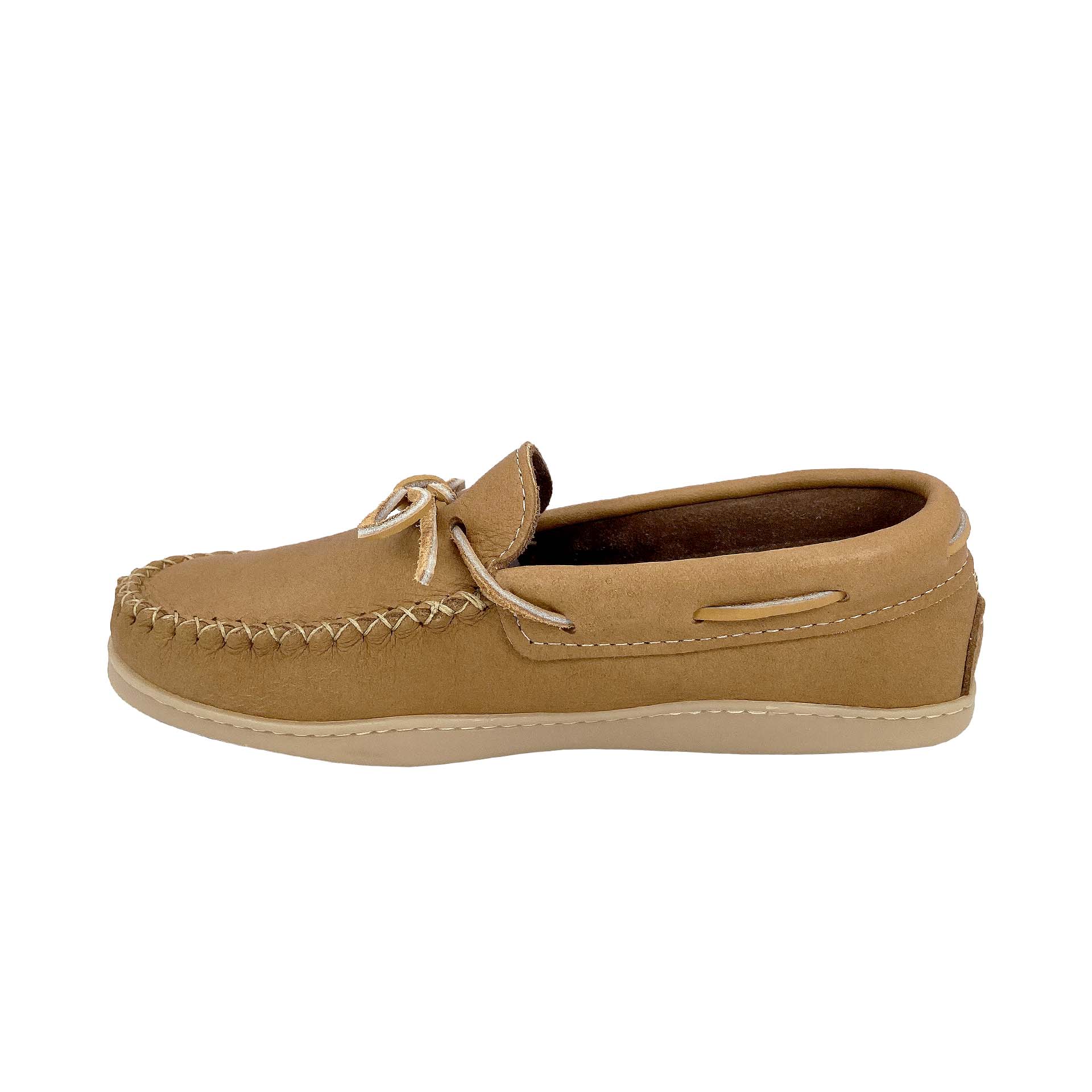 Men's Earthing Moccasin Shoes with Copper Rivet Rubber Soles