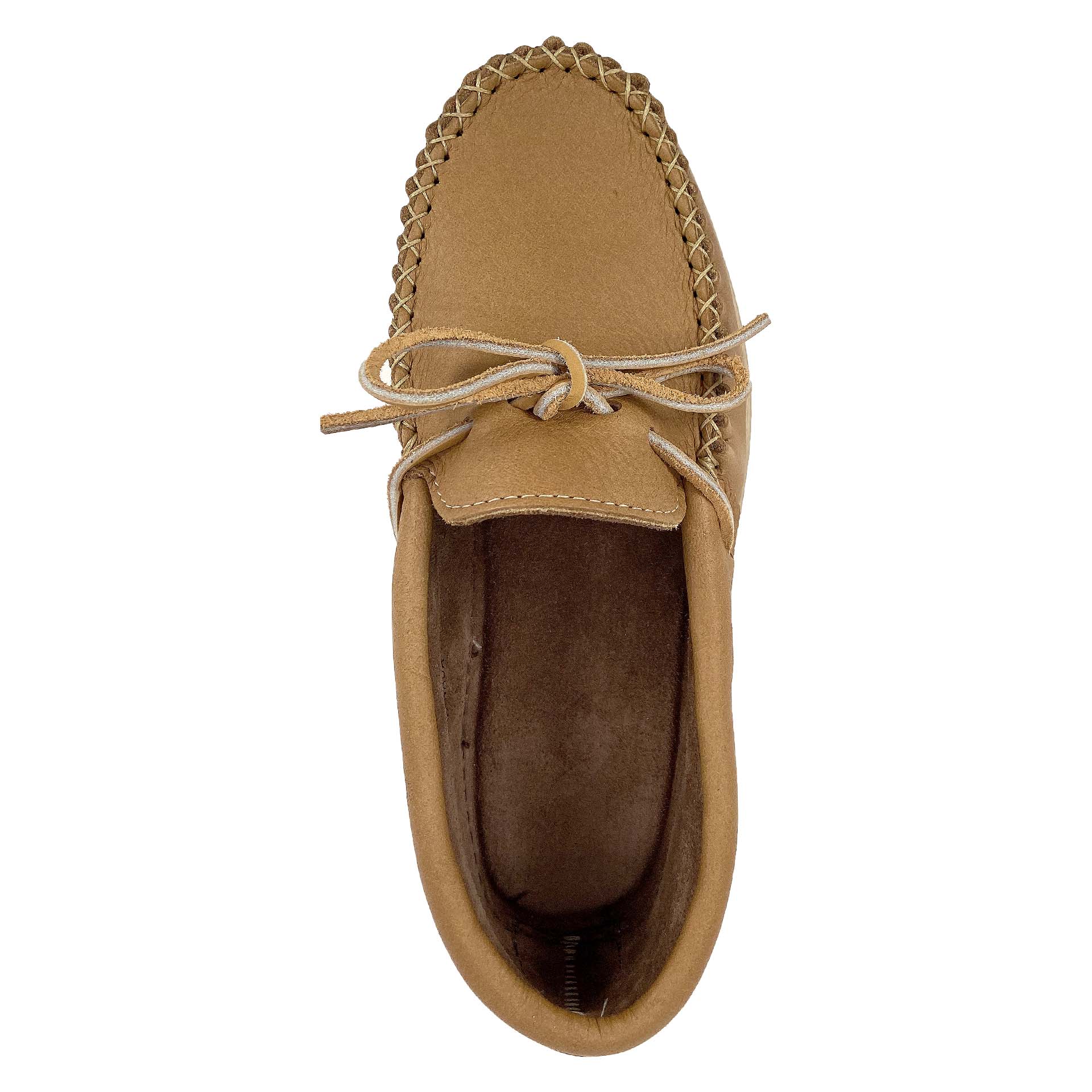 Men's Earthing Moccasin Shoes with Copper Rivet Rubber Soles