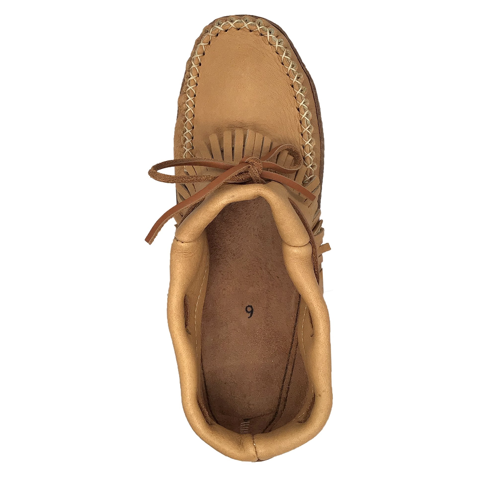 Men's Earthing Moccasins Fringed Ankle