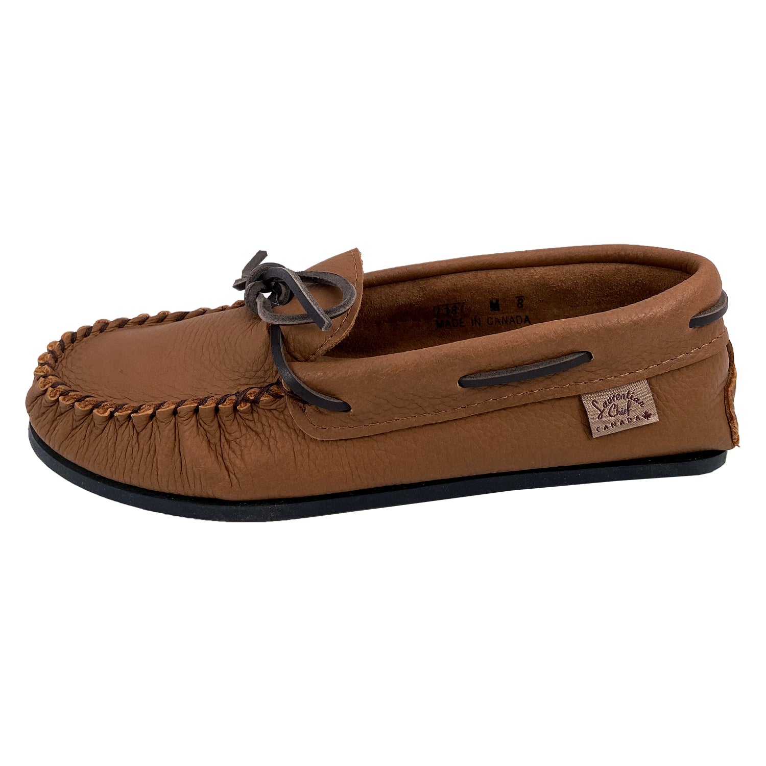 Men's Elk Hide Leather Moccasin Shoes