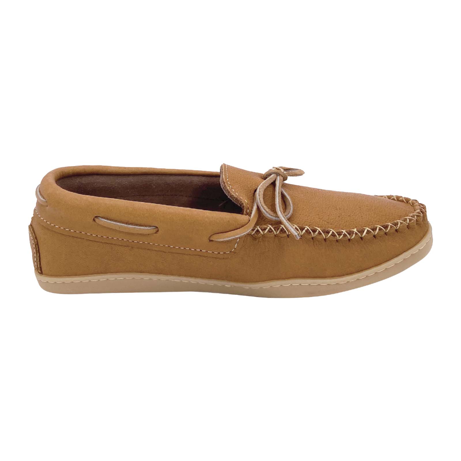 Men's Traditional Loafer Style Genuine Moose Hide Leather Moccasins