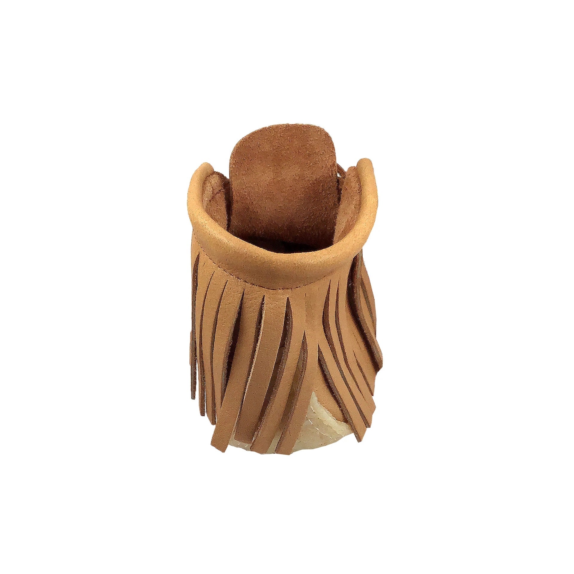 Women's Fringed Earthing Moccasin Boots with Copper Rivet Ankle Crepe Sole