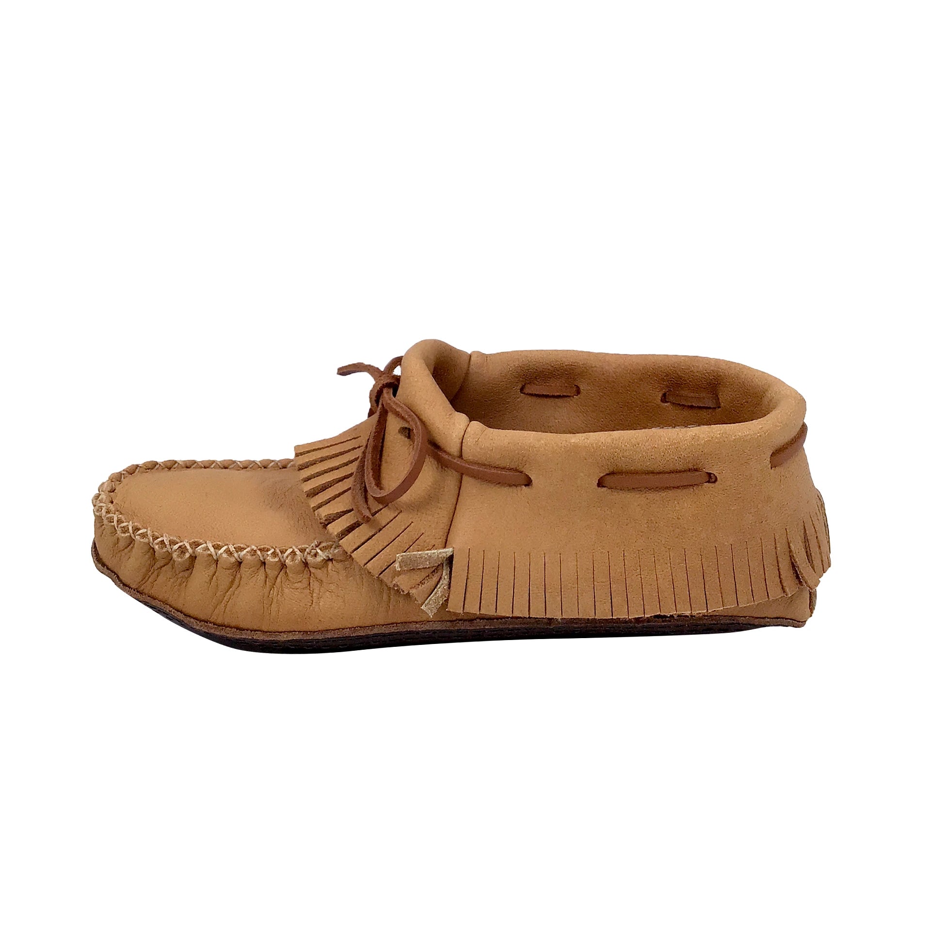 Women's Earthing Moccasins Fringed Ankle