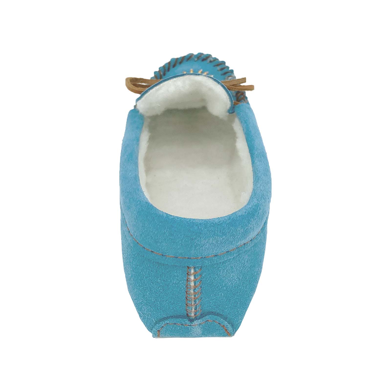 Women's Lined Beaded Suede Moccasins