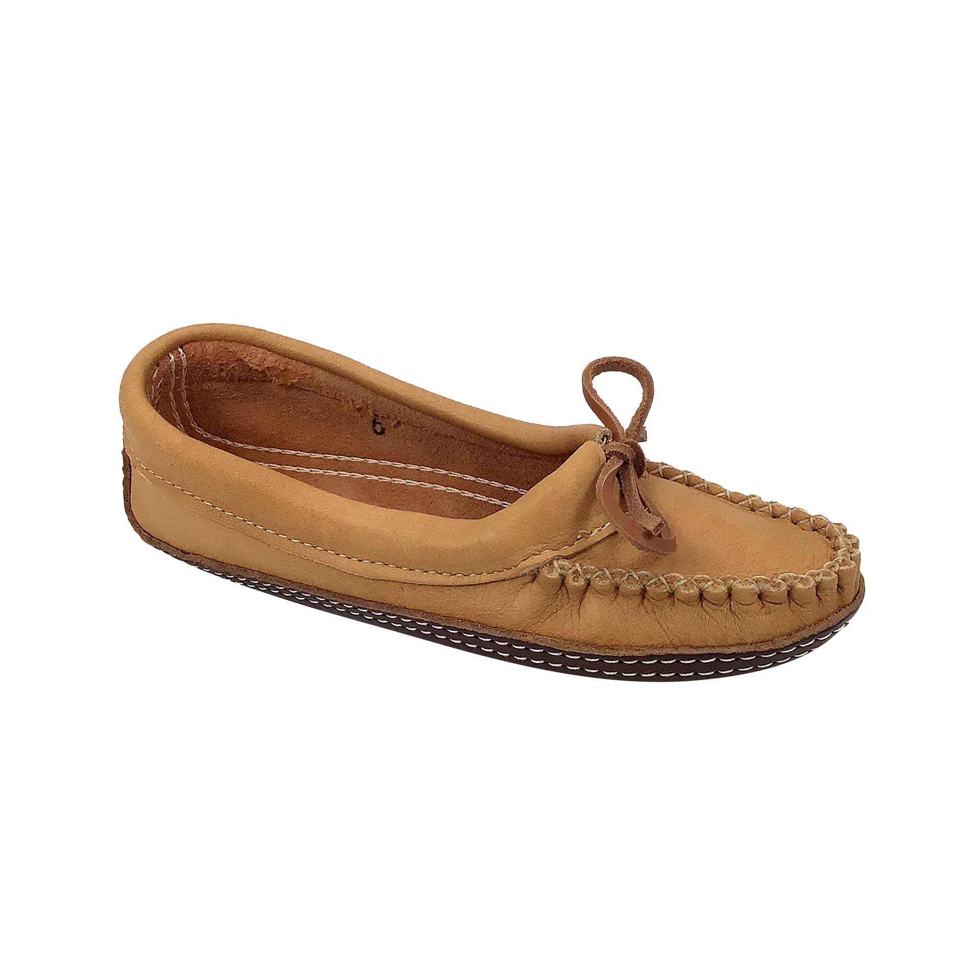 Women's Earthing Moccasins Ballet Moose Hide